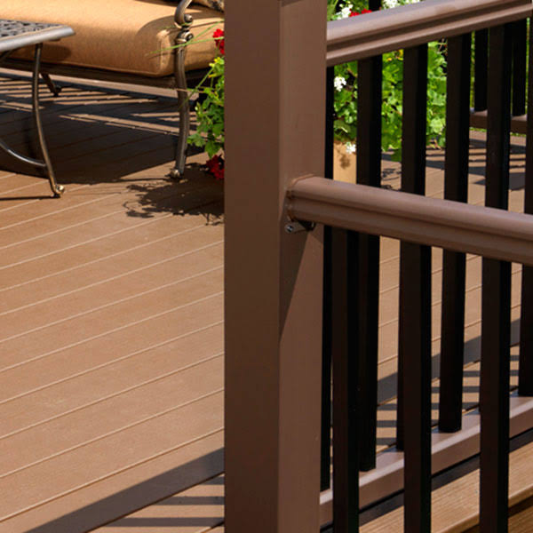 TimberTech 4-in x 4-in Black Composite Deck Post Sleeve | AZT4X4PCV39B