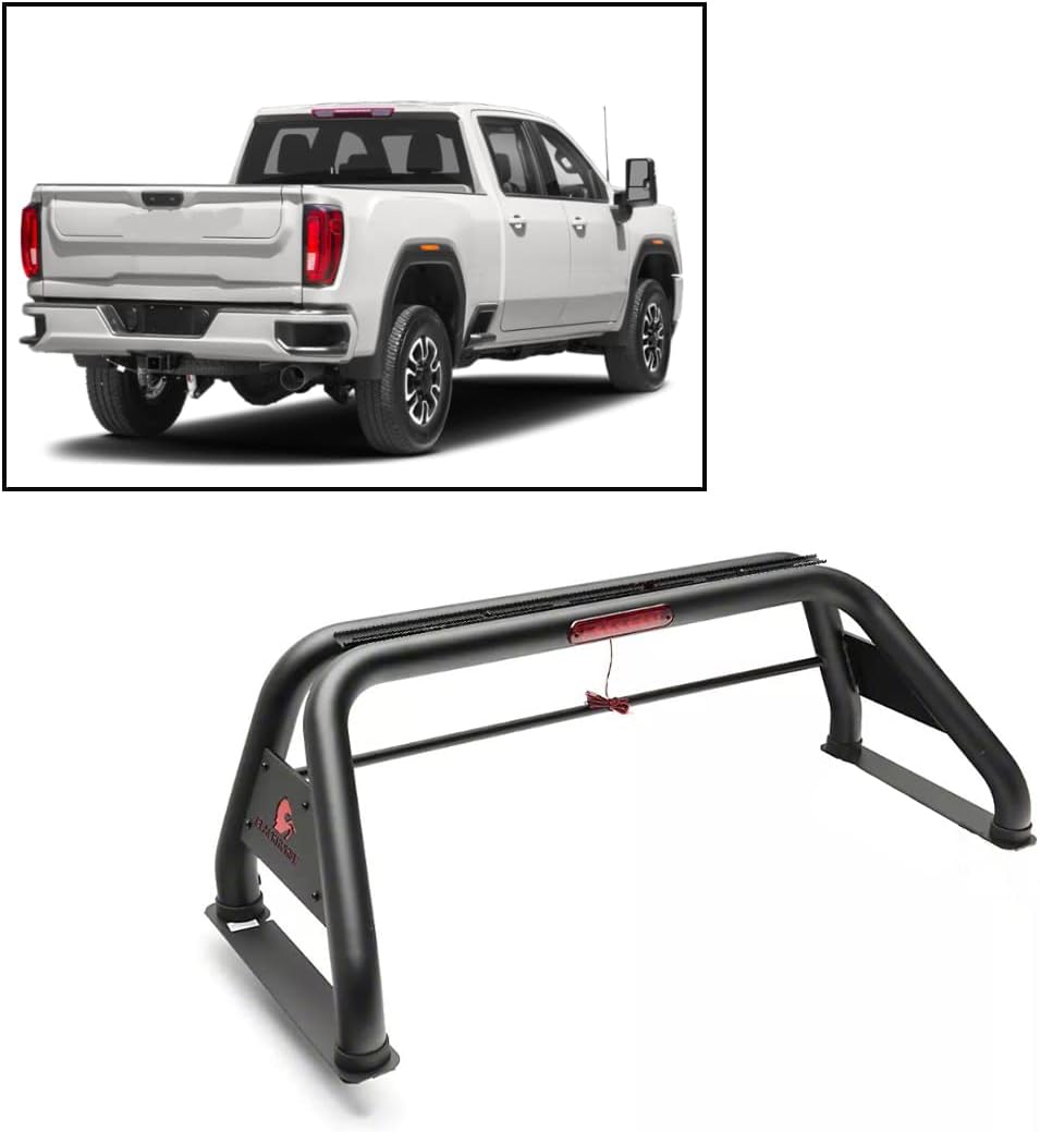 Black Horse Classic Roll Bar Compatible with 2000 to 2022 Nissan Ram Chevrolet Ford GMC Toyota Titan 3500 2500 Silverado F-150 Sierra 1500 2500 3500