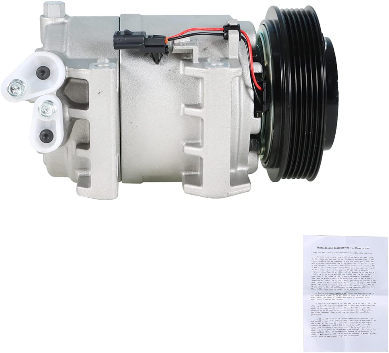 A/C AC Compressor Replacement for 2008-2013 Nissan Rogue 2.5L CO 11200C 92600JM01C
