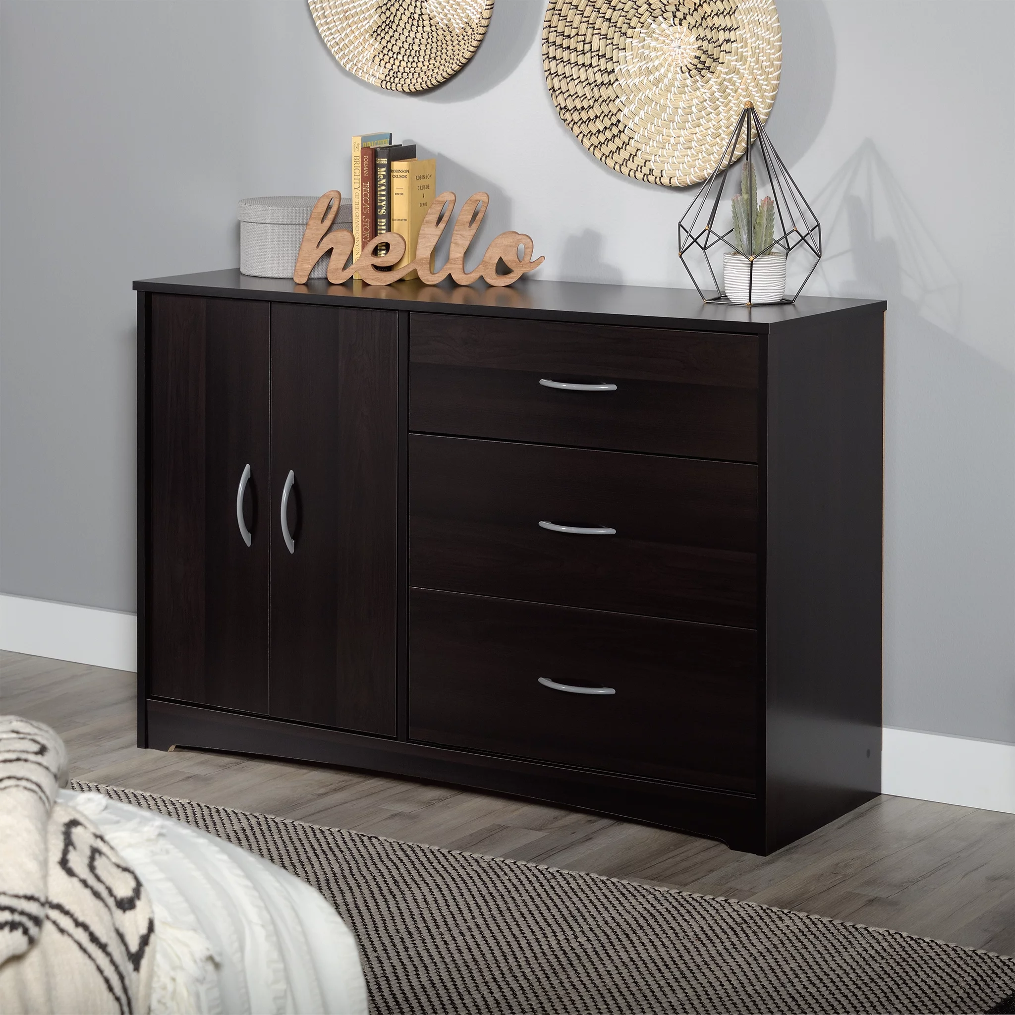 Sauder Beginnings Dresser. Cinnamon Cherry Finish