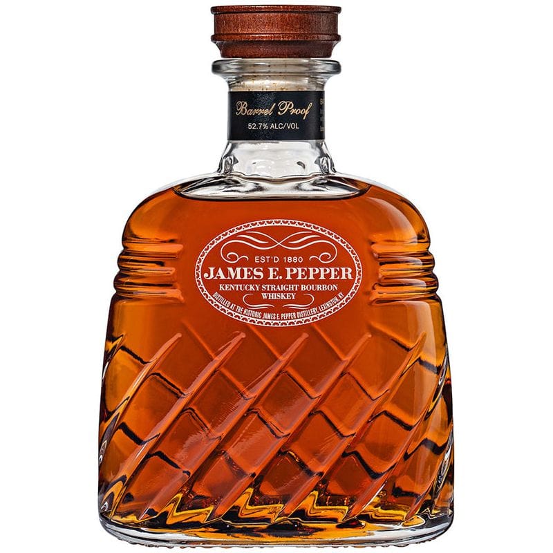 James E. Pepper Decanter Barrel Proof Bourbon Whiskey - Nestor Liquor