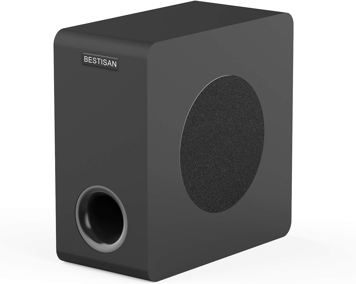 BESTISAN Powered Subwoofer, 6.5’’ Bluetooth 5.0 Home Audio Subwoofer, Deep Bass Response Subwoofers in Compact Design