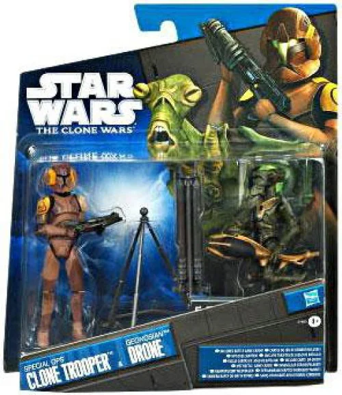 Star Wars 2011 Special Ops Clone Trooper & Geonosian Drone Action Figure 2-Pack