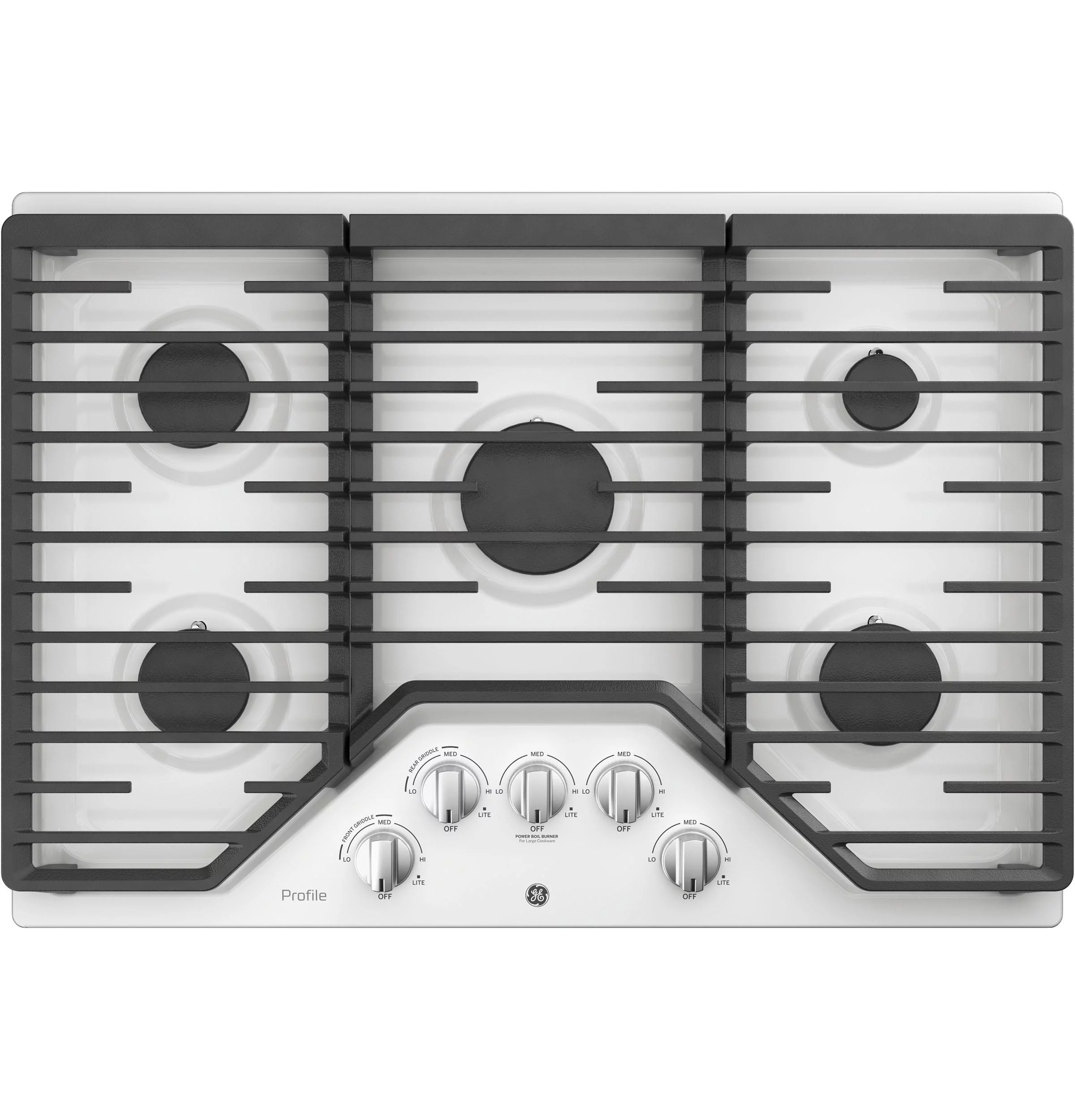 GE Appliances PGP7030DLWW 30 Inch Gas Sealed Burner Cooktop White