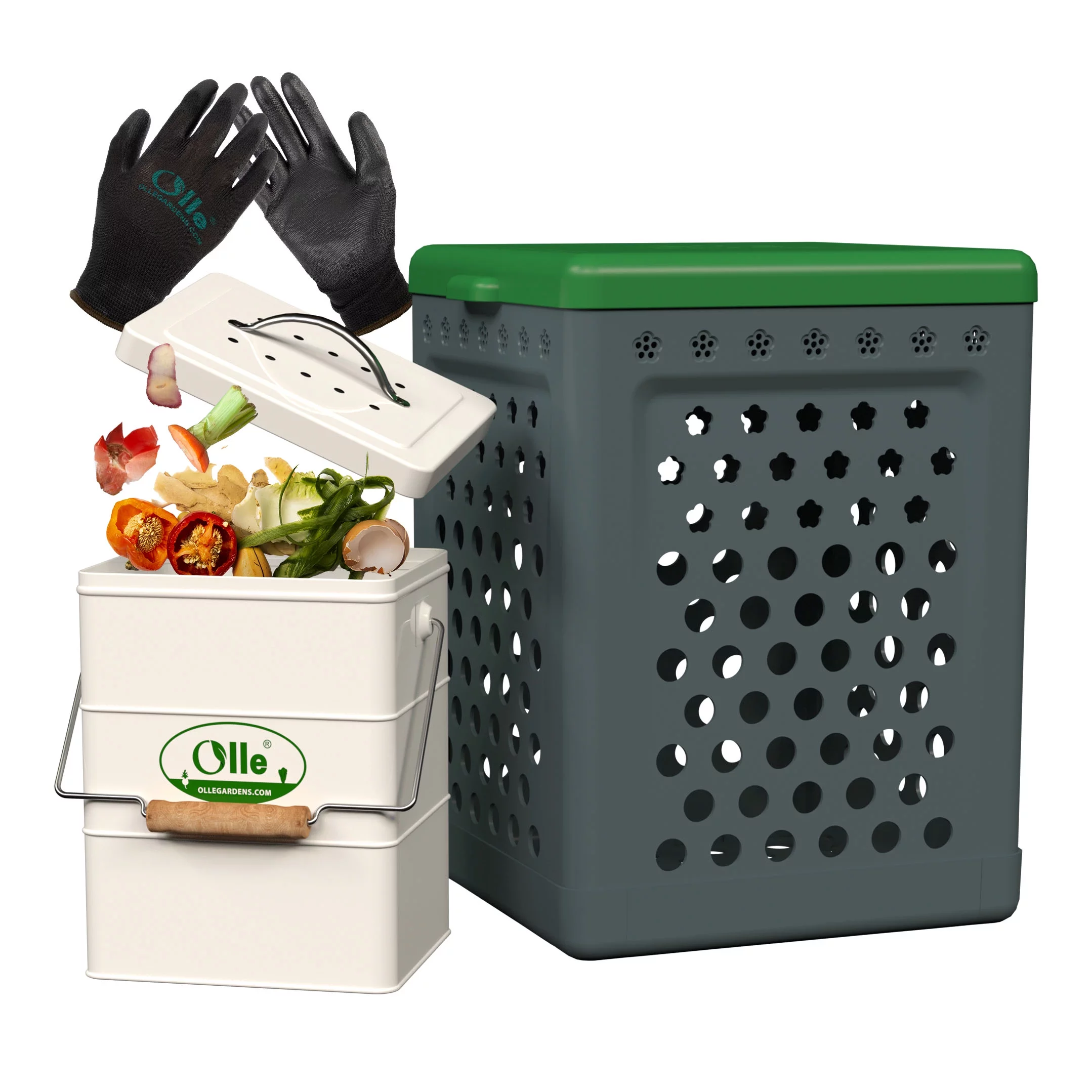 Olle Gardens Worm  / Compost Bin Outdoor. Sits Inside of your garden bed.