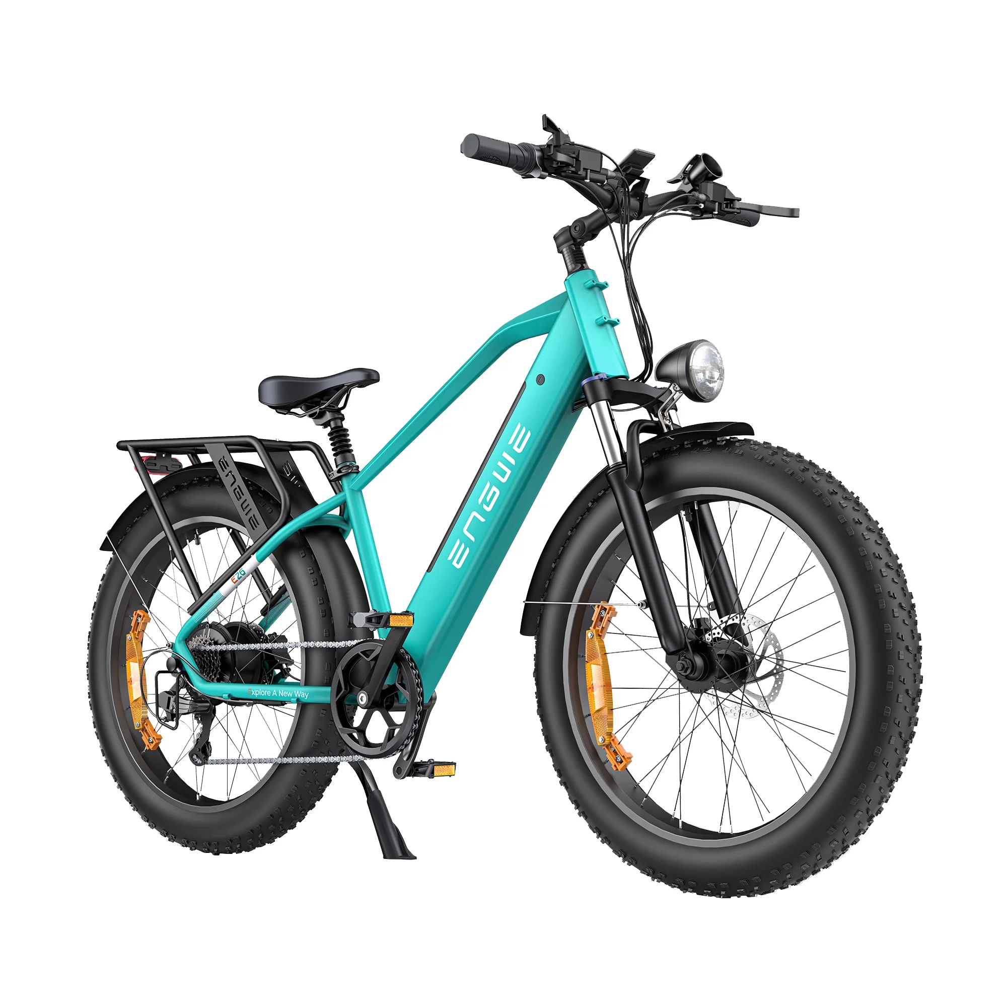 ENGWE E26 750W Adult Electric Bike(Green), "26 *4.0" Fat Tire Electric Bike with 48V 16Ah Removable Li-Ion Battery