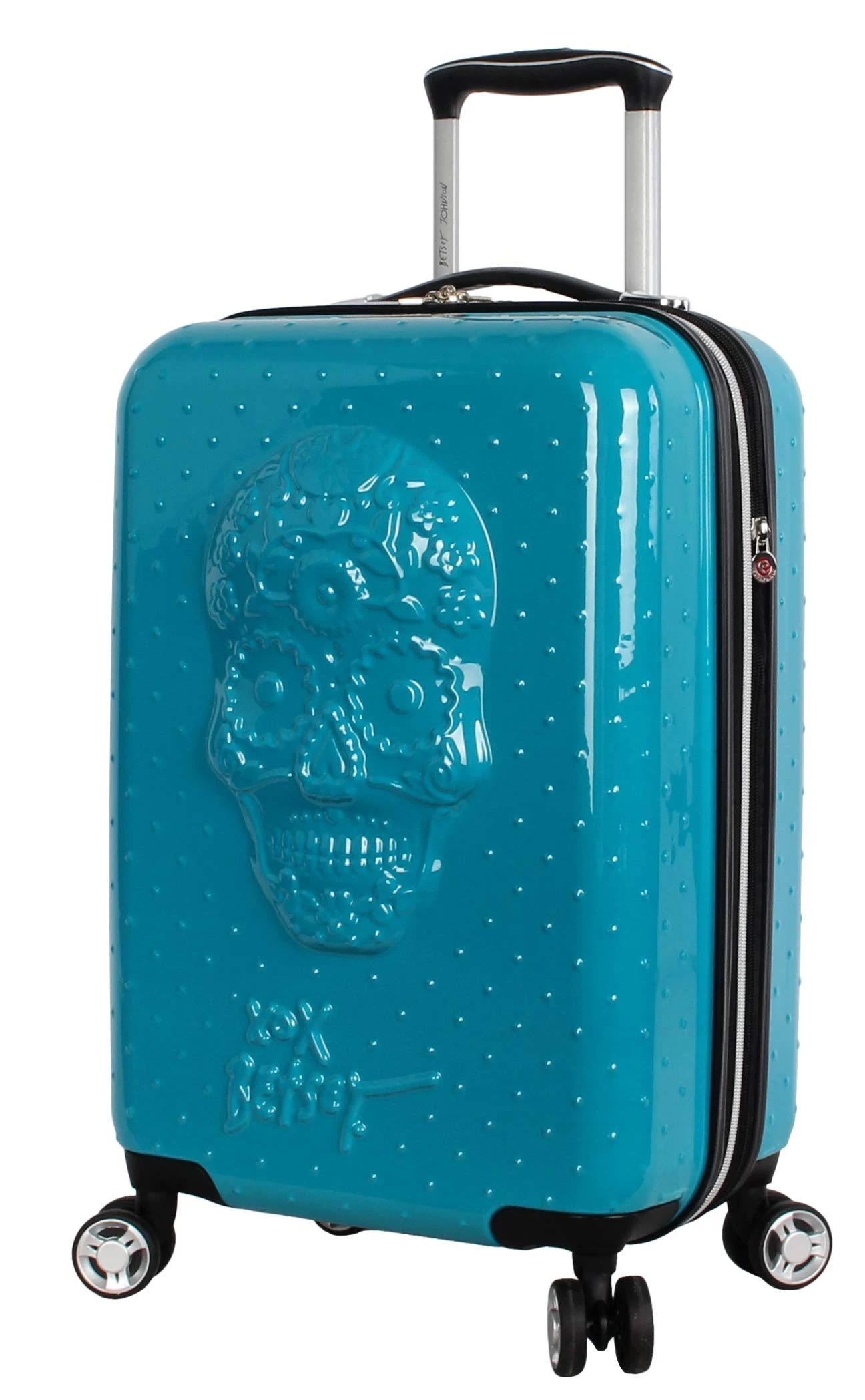 Betsey Johnson 20x22 Hardside Carry-On Spinner - Blue Skull