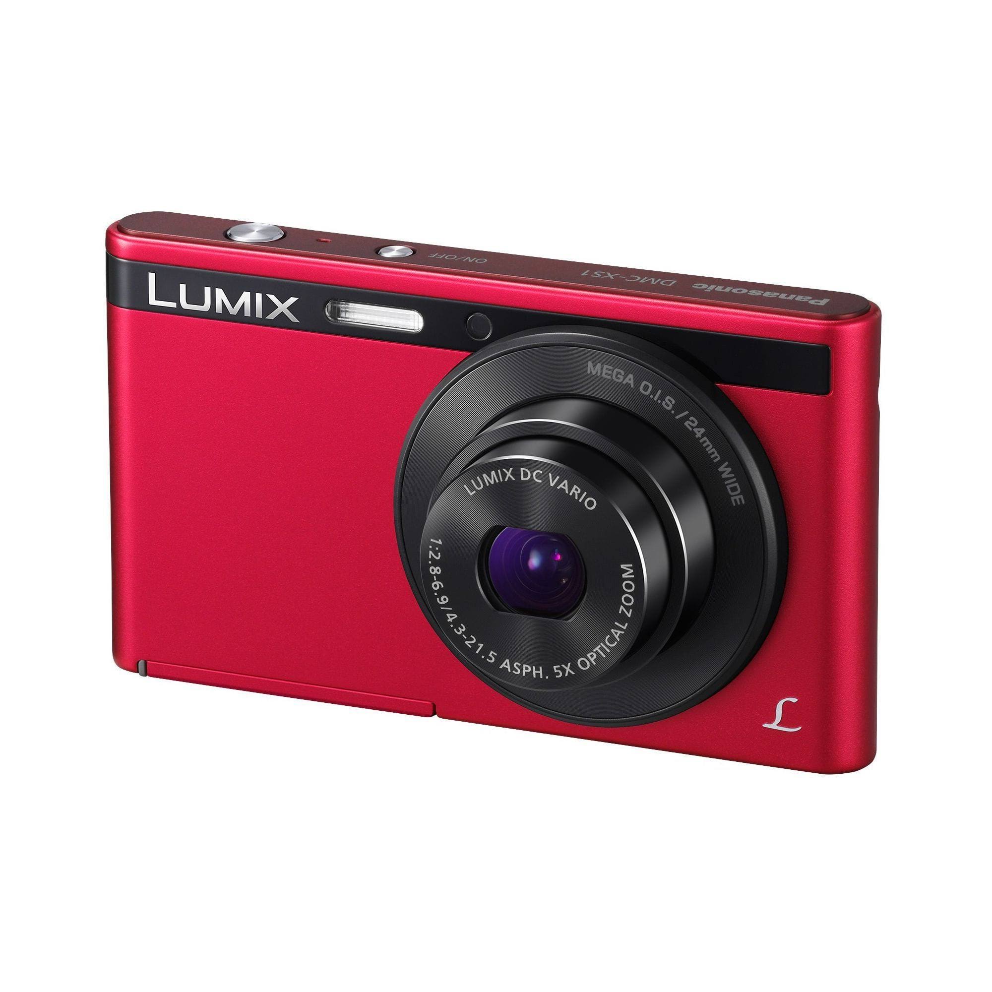 Panasonic Lumix DMC-XS1 16.1 MP Compact Digital Camera - 720p - Red