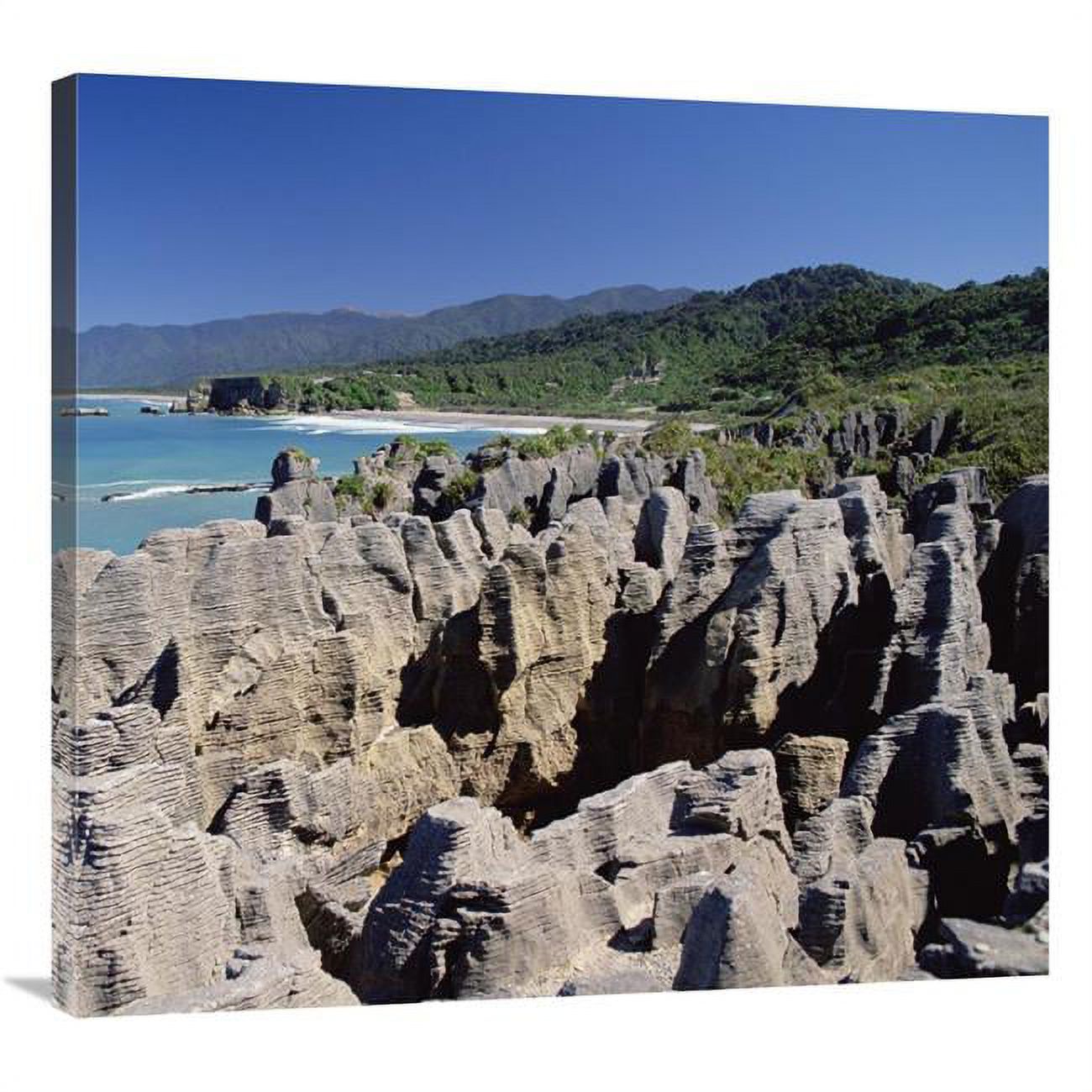 36 in. Pancake Rocks, Paparoa National Park, New Zealand Art Print - Konrad Wothe
