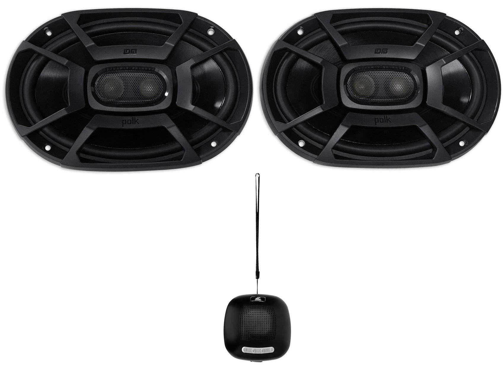 Polk Audio 2 DB692 6x9 450W Car/Marine/ATV/Motorcycle Speakers+Speaker