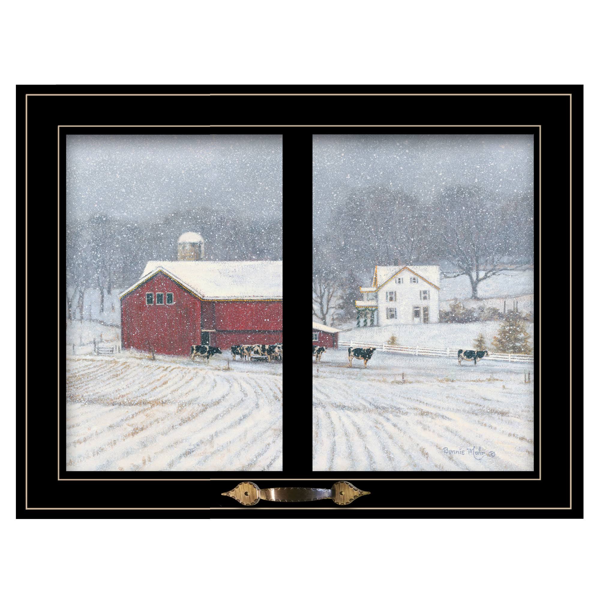 The Home Place by Bonnie Mohr, Ready to Hang Framed Print, 704 Black Window-Style Frame