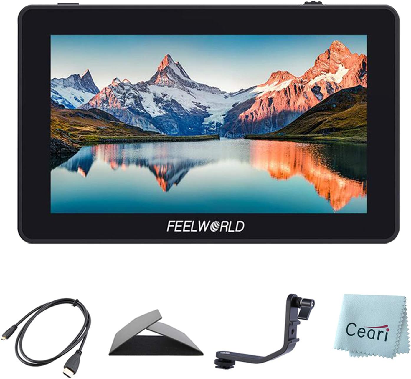 Feelworld F6 Plus 5.5 Inch 3D LUT Touch Screen 4K HDMI Field Monitor with Histogram, Peaking, Embedded Audio, Exposure, False Color, Zoom