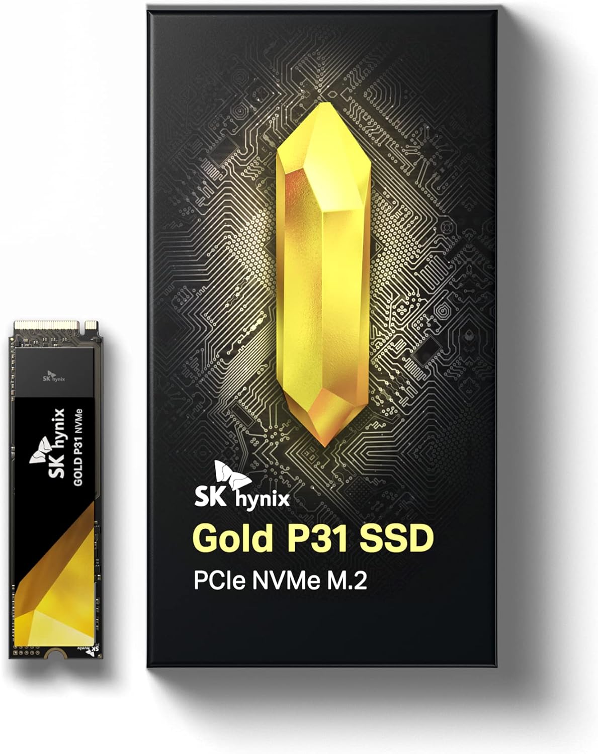 SK hynix Gold P31 2TB PCIe NVMe Gen3 M.2 2280 Internal SSD l Up to 3500MB/S l Compact M.2 SSD Form Factor SK hynix SSD