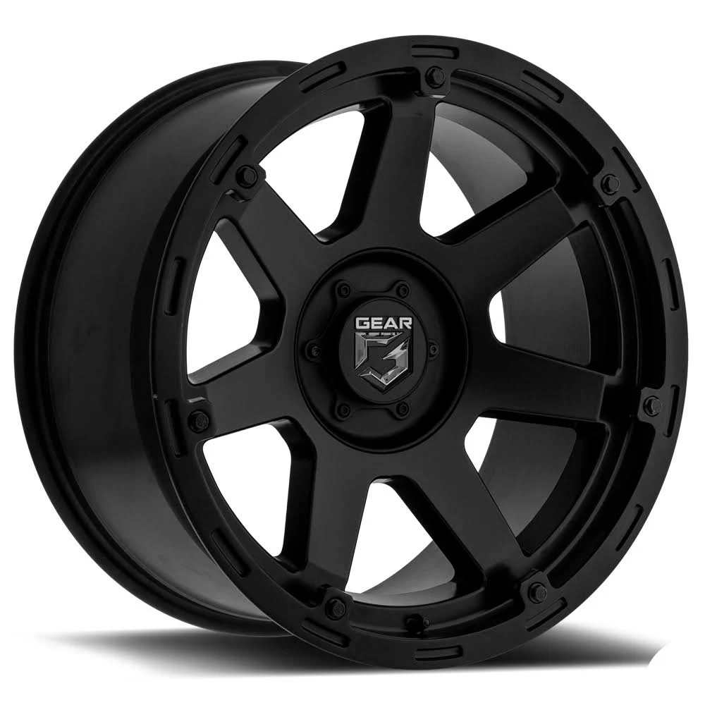 Gear Off Road Wheels 753SB Barricade. 20 inch Black Rims