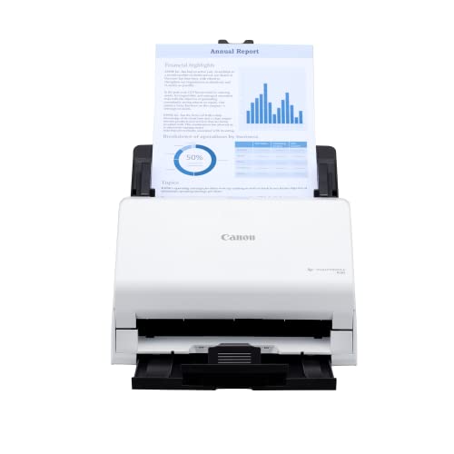 Canon imageFORMULA R30 - Office Document Scanner, Auto Document Feeder, Duplex Scanning, Plug-and-Scan Capability, No Software Installation Required