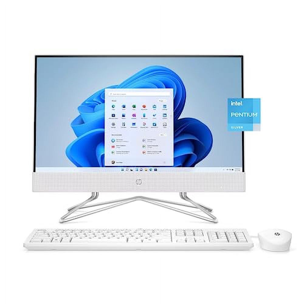 HP 2024 21.5" FHD All-in-One Desktop Intel 4-Core Pentium Silver J5040 Intel UHD Graphics 32GB DDR4 1TB NVMe SSD WiFi AC BT HDMI Webcam RJ45 Wilress