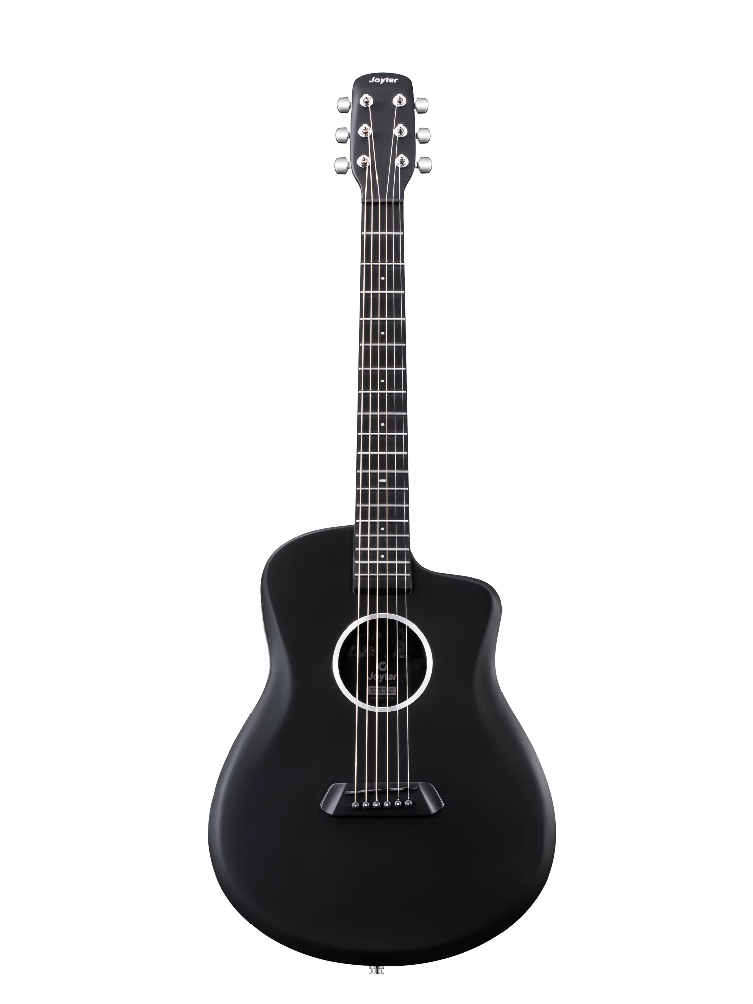Joytar J2 Carbon Fiber Acoustic Guitar 36 inch Black Satin with Gig Bag - Curated Treasures Market