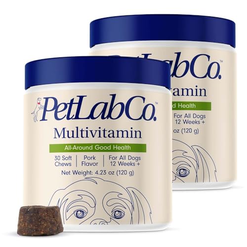 PetLab Co. 22 in 1 Dog Multivitamin - Support Dog's Immune Response, Skin, Coat, Joints & Overall Health - Vitamins A, E, D, B12, Minerals