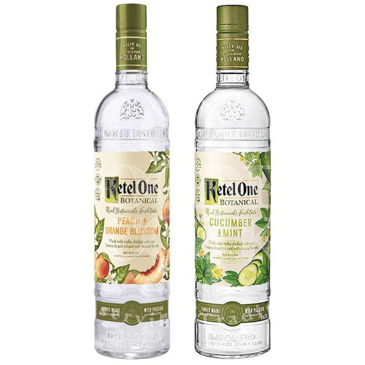 Ketel One Peach & Orange Blossom & Cucumber & Mint Botanical Vodka Bundle - Nestor Liquor