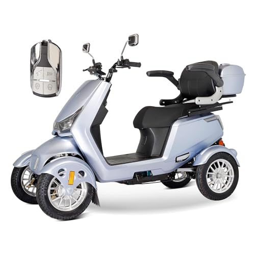 Mobility Scooters for Seniors & Adults, Heavy Duty 4-Wheel 3 Speed Medical Electric Powered Device 800W All Terrain