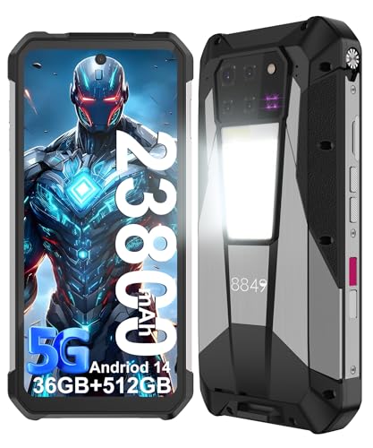 8849 Tank 3 Pro Rugged Smartphone 2024, 23800mAh Rugged Projector Phone 97dB Loud Speaker