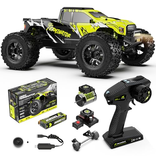 AMORIL 1/10 RTR Brushless Fast RC Cars for Adults,Max 50mph Hobby Electric Off-Road Monster Truck