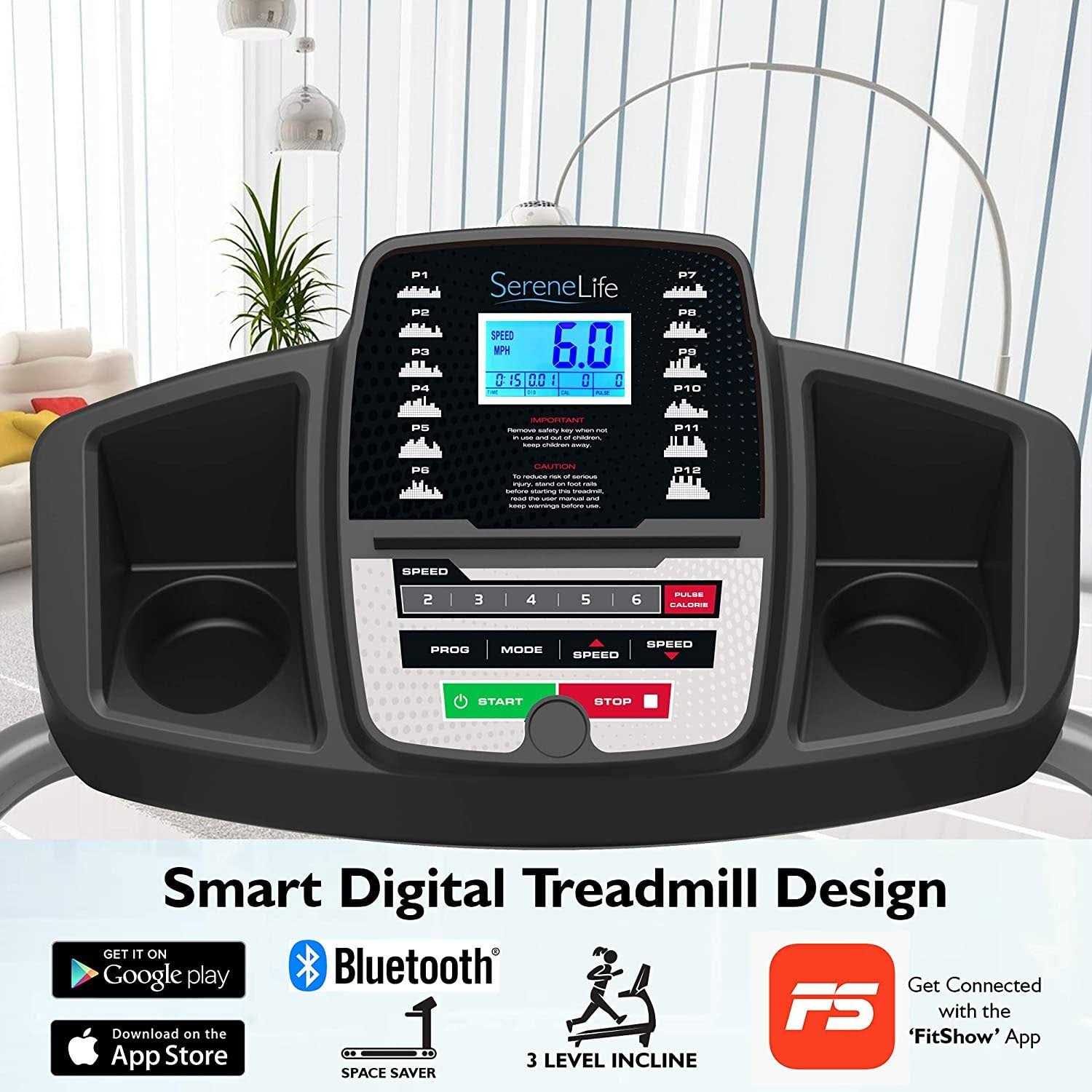 SereneLife Folding Treadmill - Sports Supplies Online Store