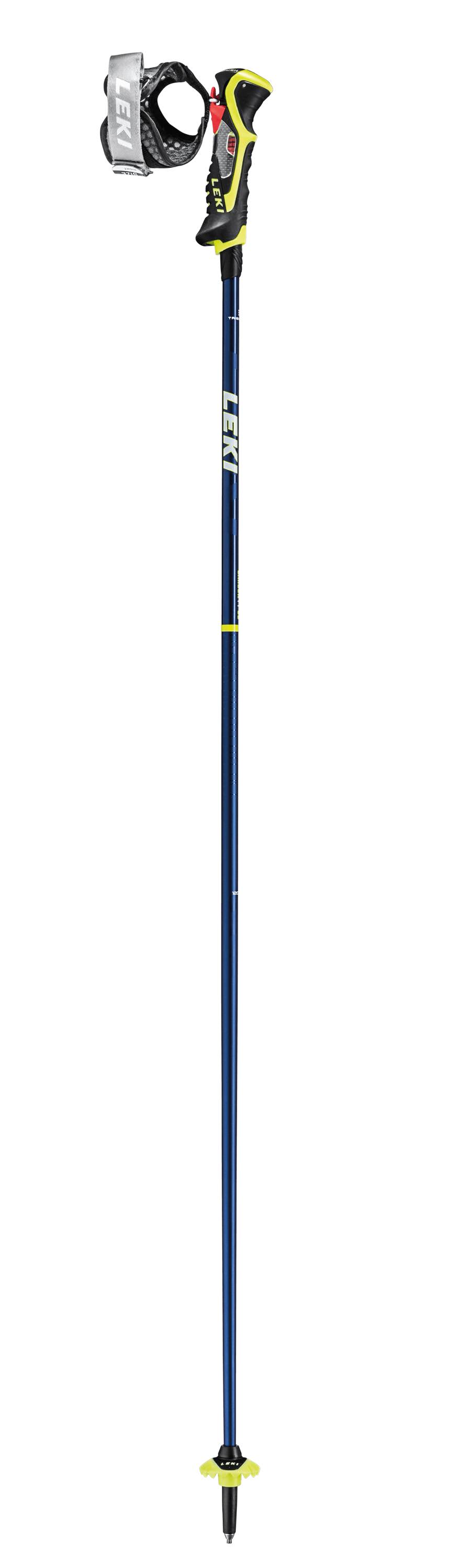 Leki Carbon 14 3D Ski Poles Blue/Yellow, 130cm