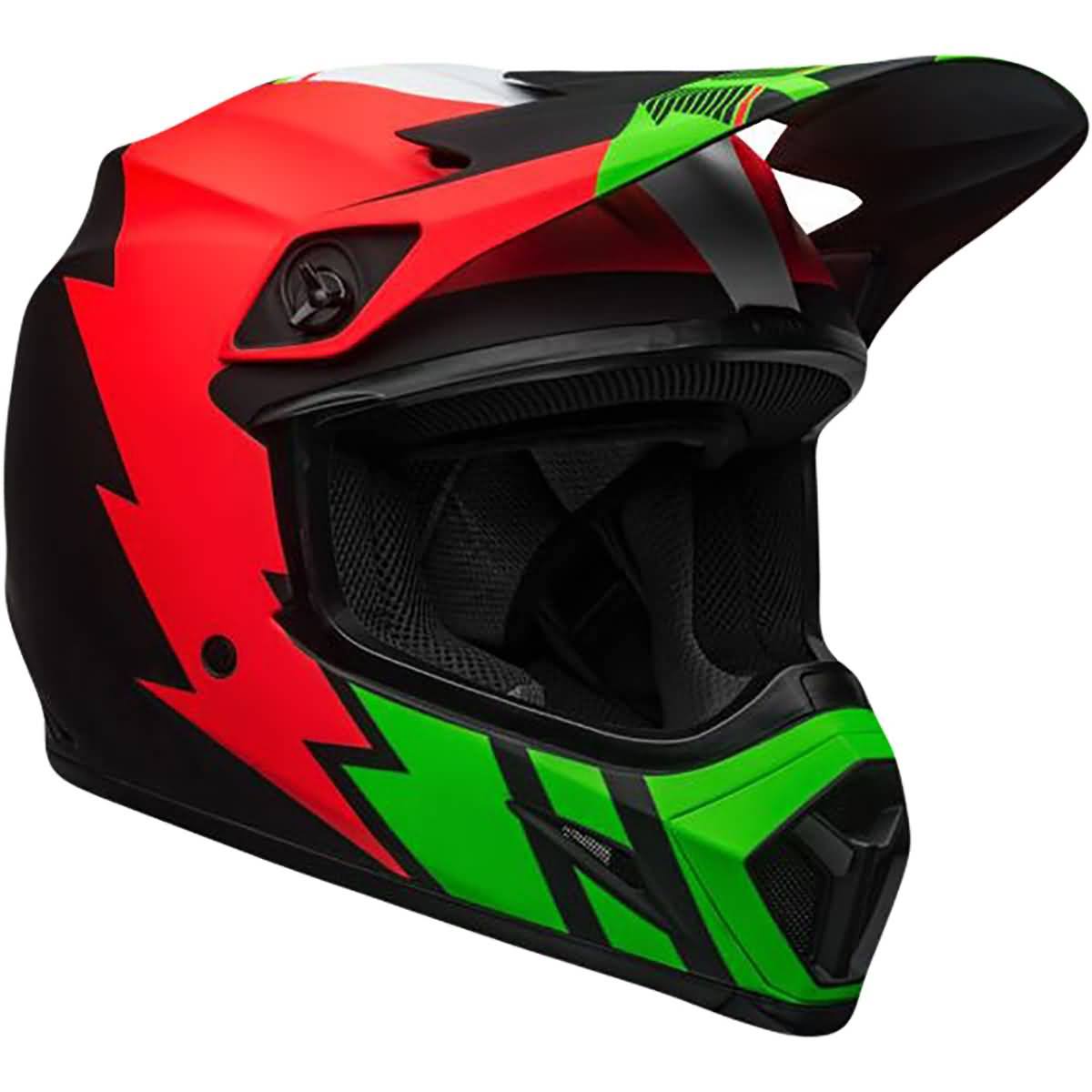 Bell MX-9 MIPS Strike Helmet Infrared/Green/Black M