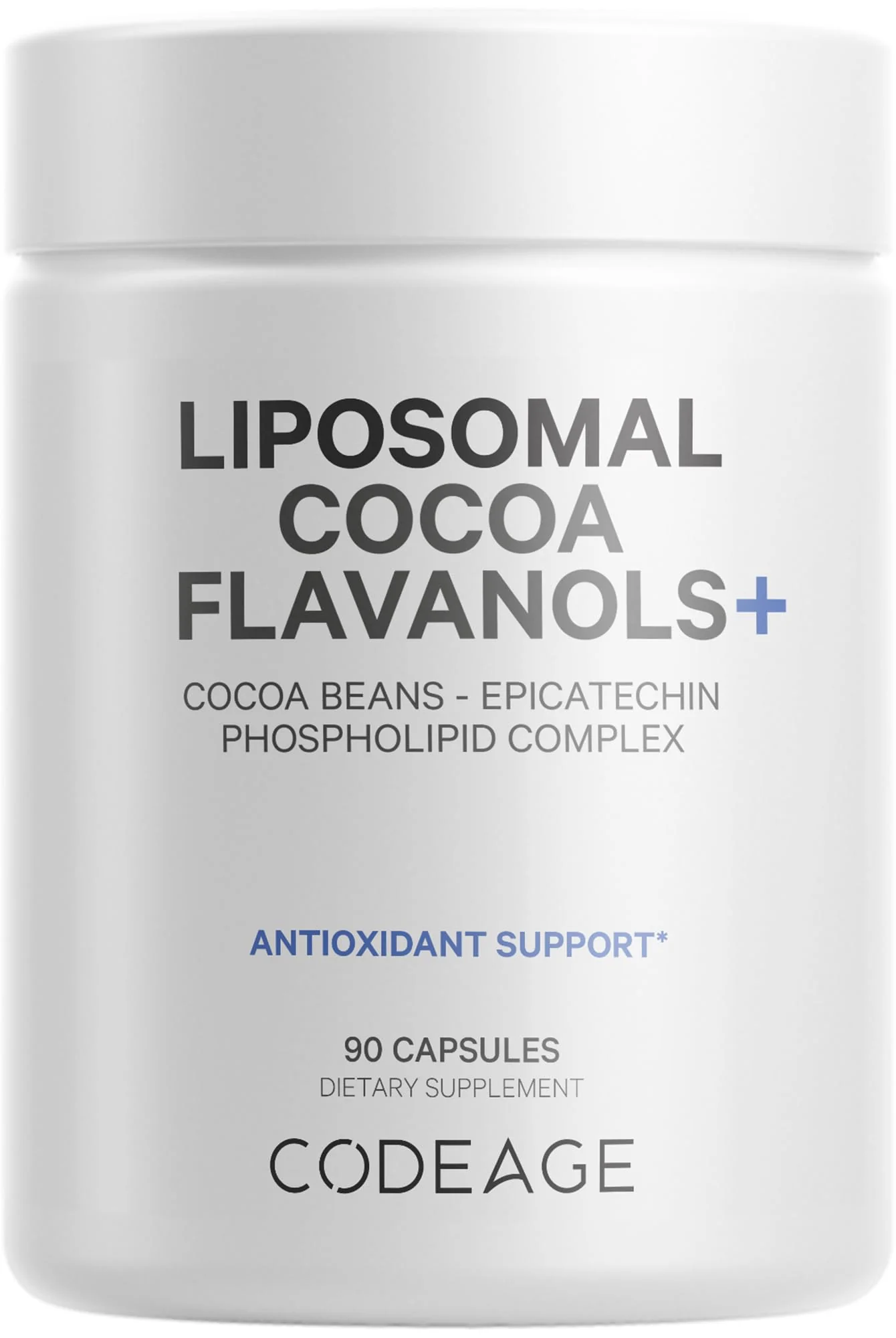 Codeage Liposomal Cocoa Flavanols Supplement - Cocoa Flavanols - Epicatechin Flavonoid - CocoHeart High Flavanol Formula