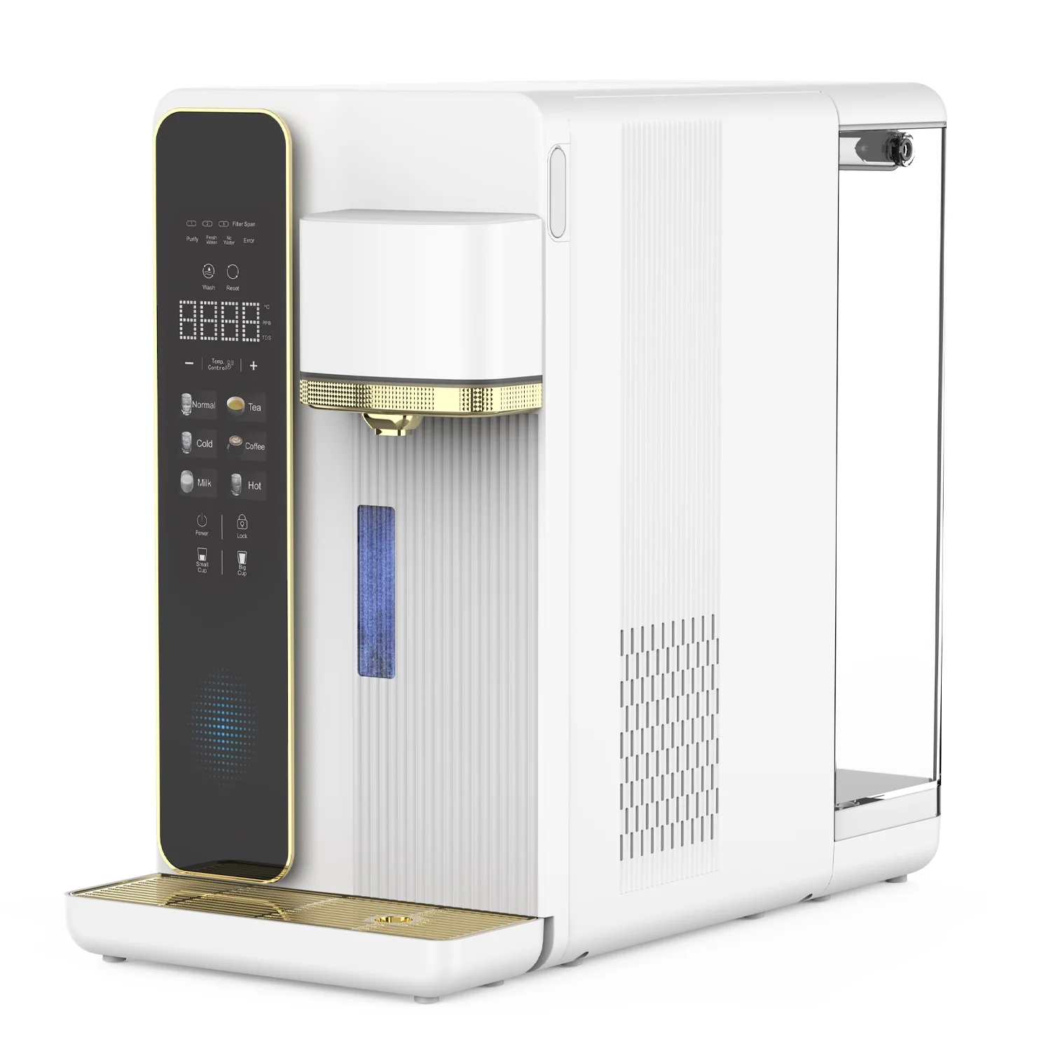 TRITON H2O Countertop Reverse Osmosis System, 5 Stage Purification, Hot and Cold Water Dispenser, RO Filtration, 3:1 Pure to Drain