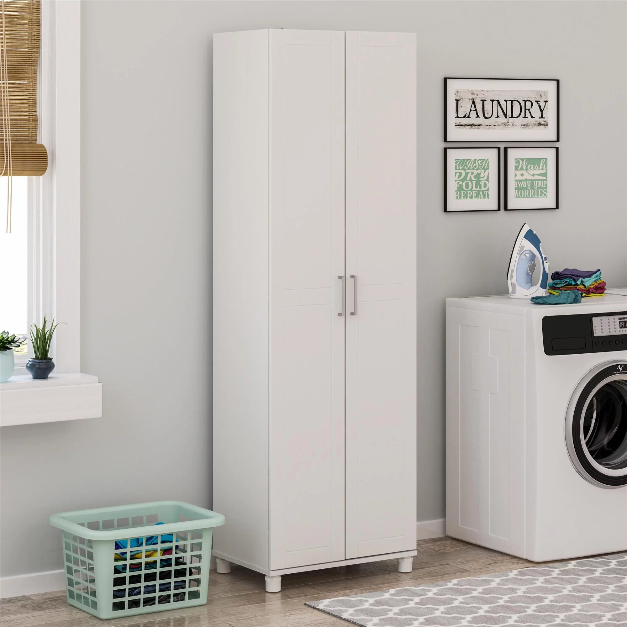 Systembuild Evolution Callahan 24" Utility Storage Cabinet, White