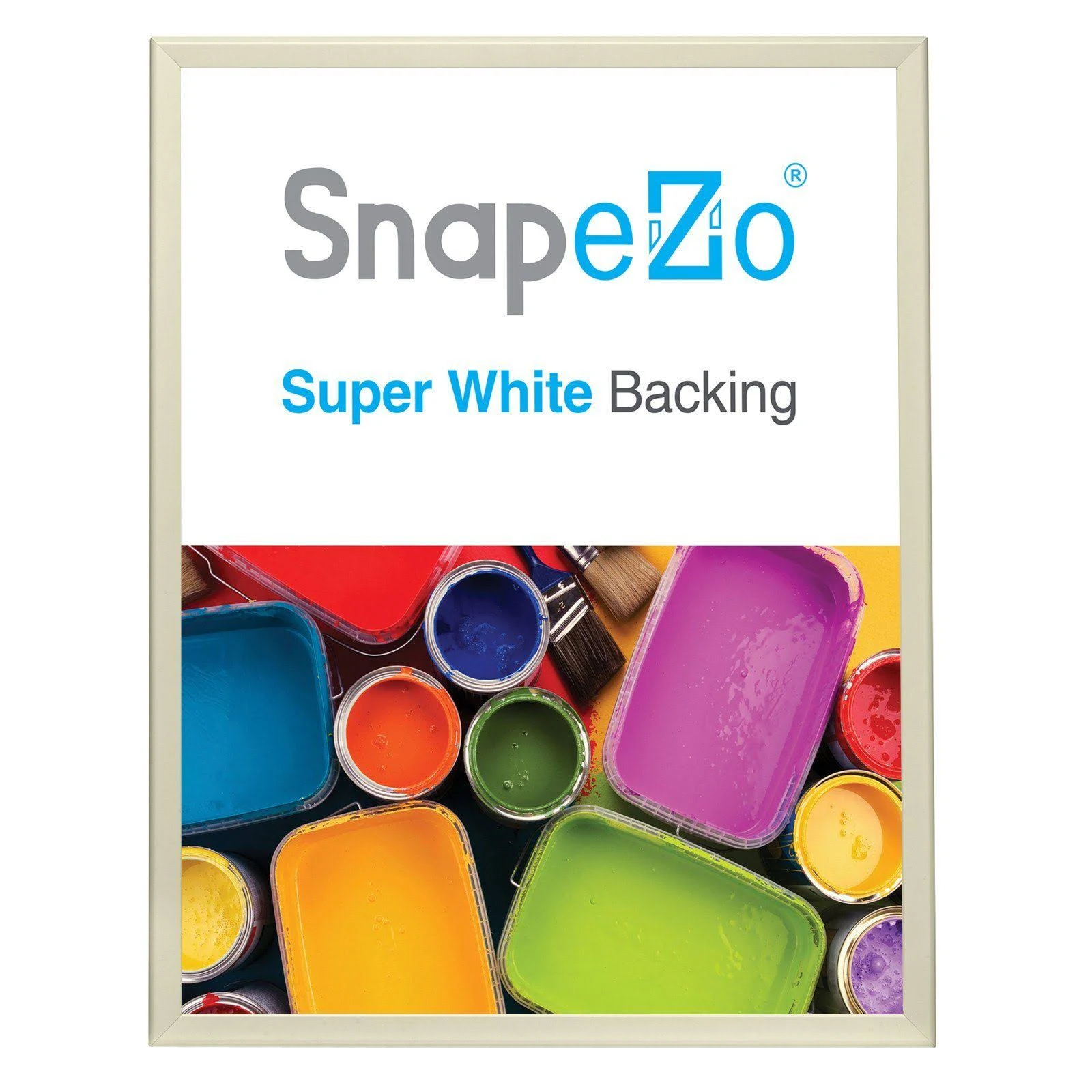 Cream SnapeZo Snap Frame Poster Size 36x48 - 1.25 inch Profile