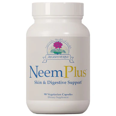Ayush Herbs Neem Plus 90 vegetarian capsules - Kansas Nuitrition - HNZSDS