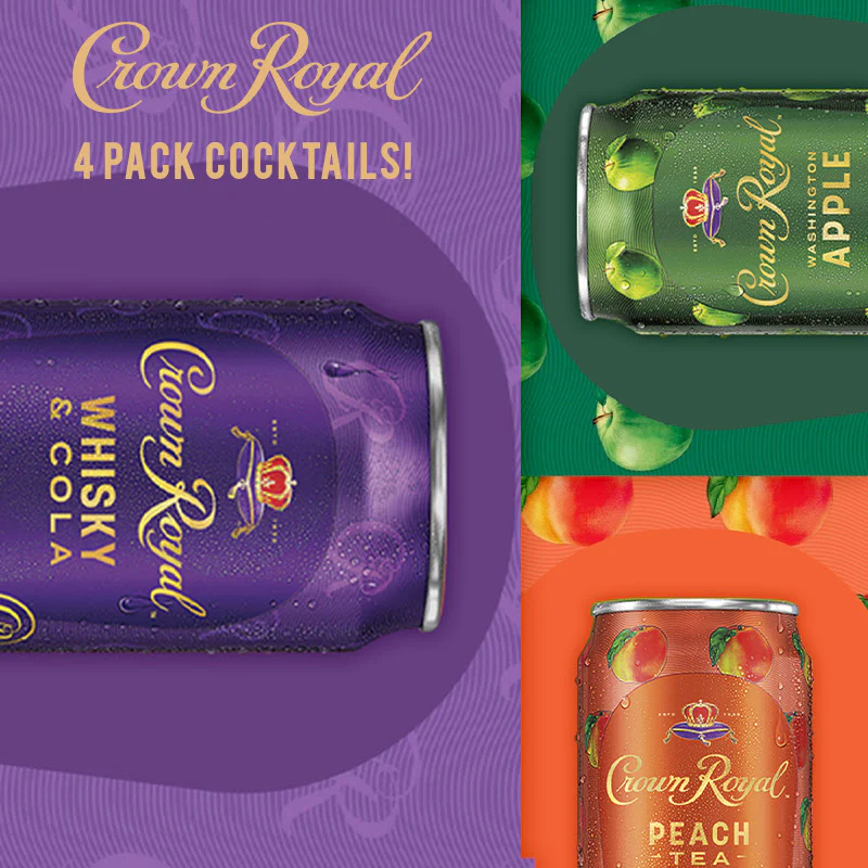 Crown Royal Whisky Canned Cocktail Variety pack - Nestor Liquor