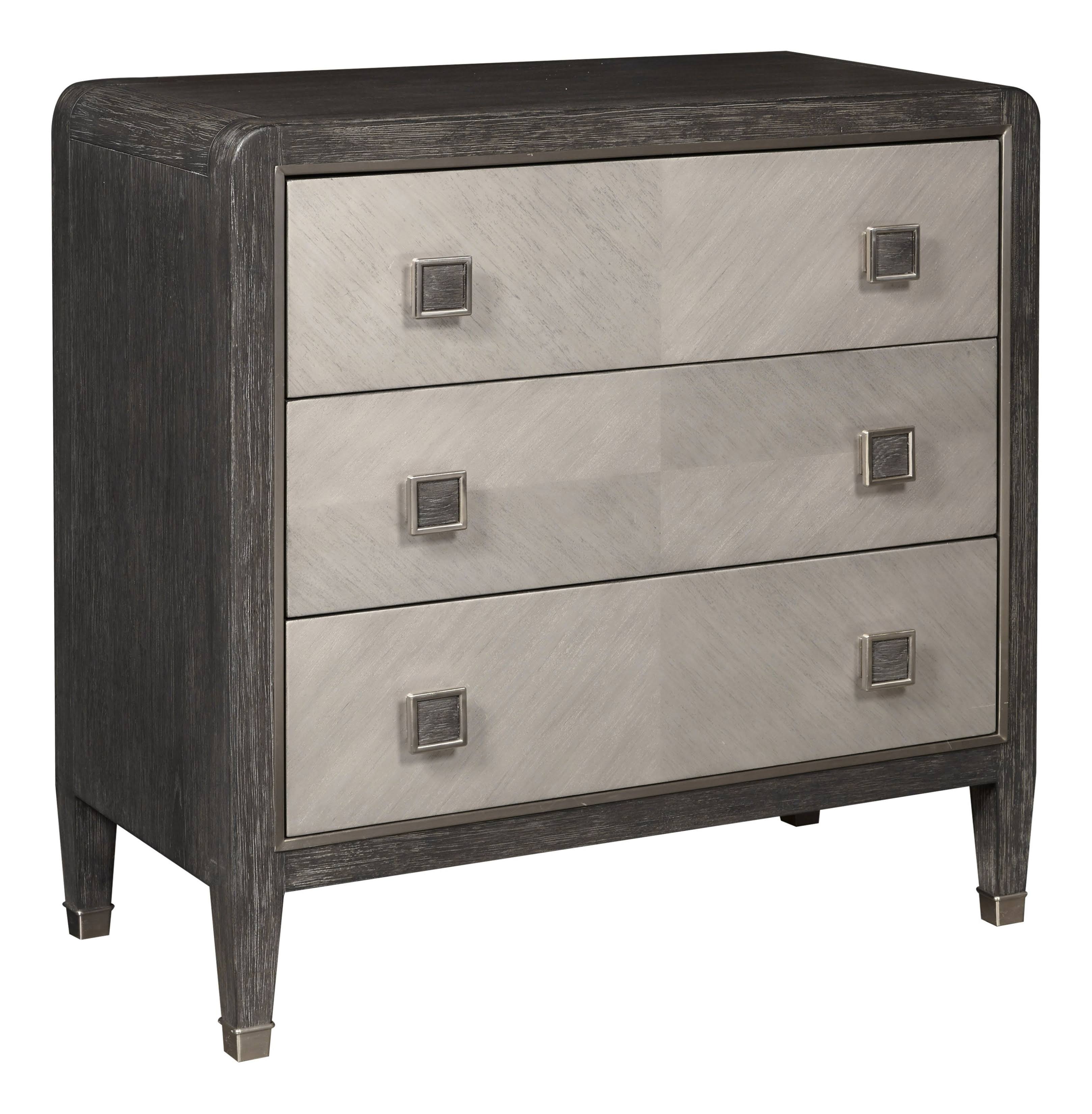 Primavera Three Drawer Accent Chest in Oak Brown
