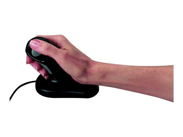 3M Ergonomic Mouse EM500GPS Small - Mouse - right-handed - optical - wired - black