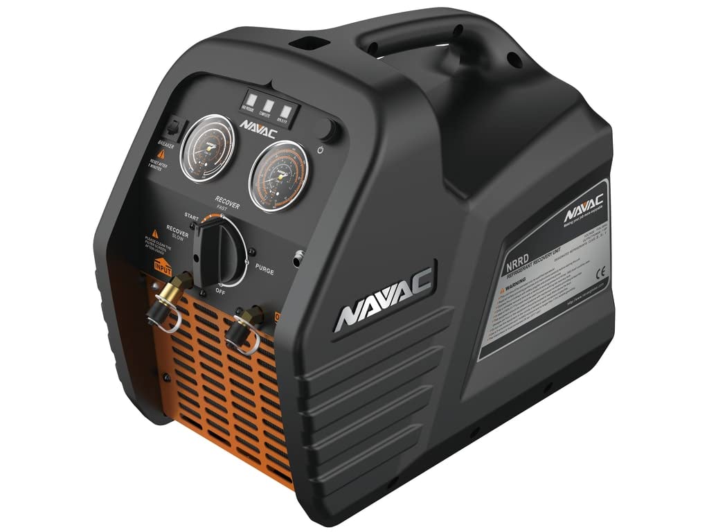 NAVAC NRRD Recovery Unit | Twin Cylinder | Analog Control | Self-Purging | HVAC Recovery Machine | AC Recovery Unit| Refrigerant and HVAC System