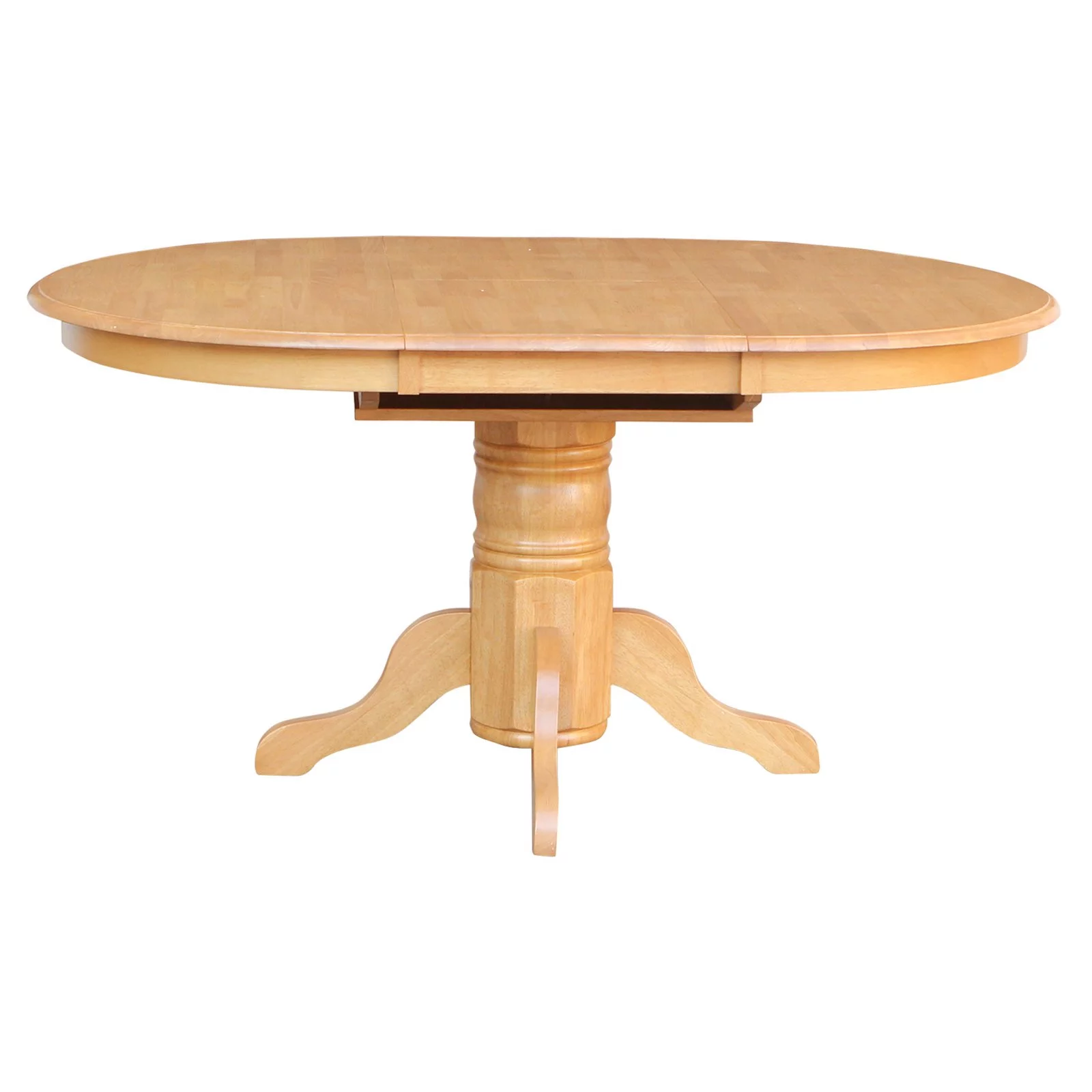 East West Furniture Avon 42-60 Inch Oval Pedestal Dining Table with Butterfly Leaf