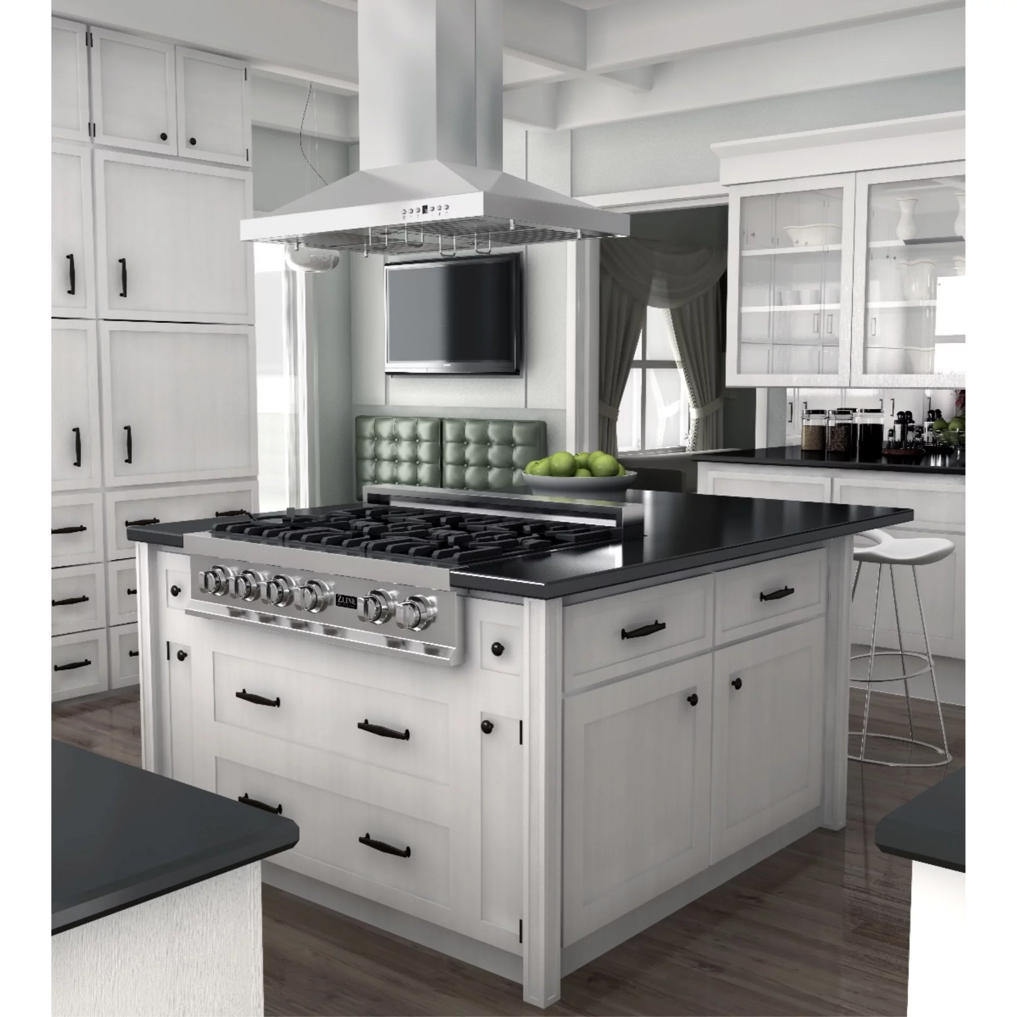 ZLINE 36 in. Remote Blower Island Mount Range Hood in Stainless Steel (GL2i-RS-36)