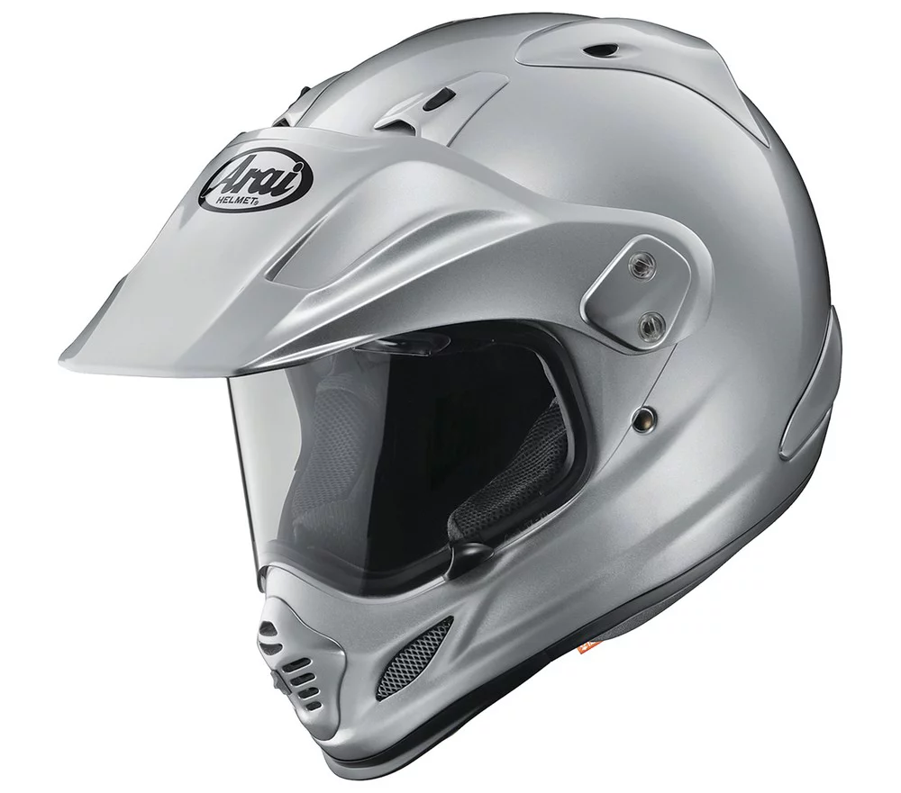 Arai XD-4 Solid Dual Sport Motorcycle Helmet (M2020D) Aluminum Silver MD - Curated Treasures Market