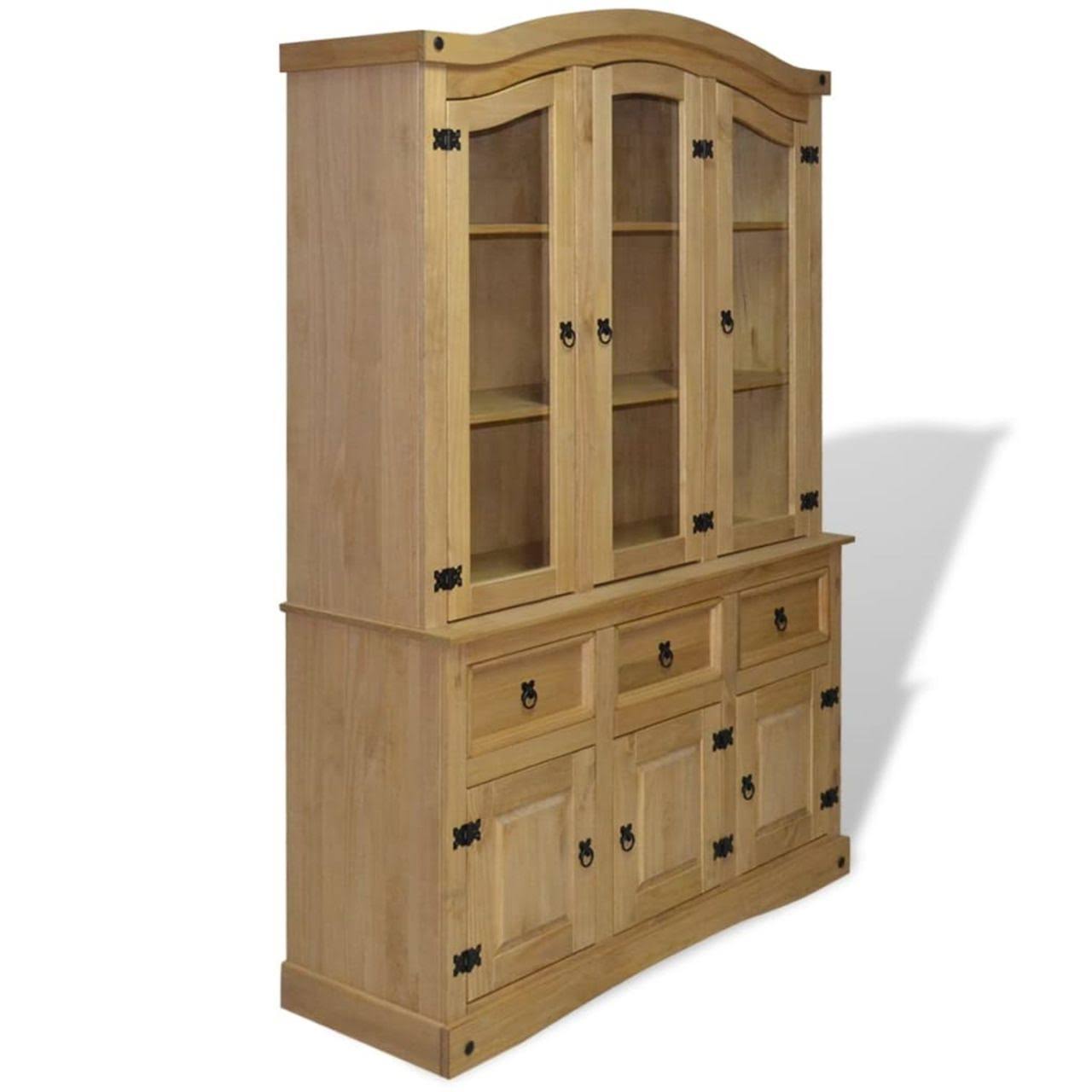 vidaXL Buffet u0026 Hutch Mexican Pine Corona Range