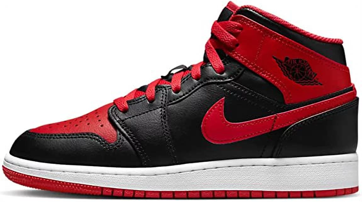 Men's Jordan 1 Mid "Alternate Bred" Black/Fire Red/White (DQ8426 060) - 8.5 - Curated Treasures Market