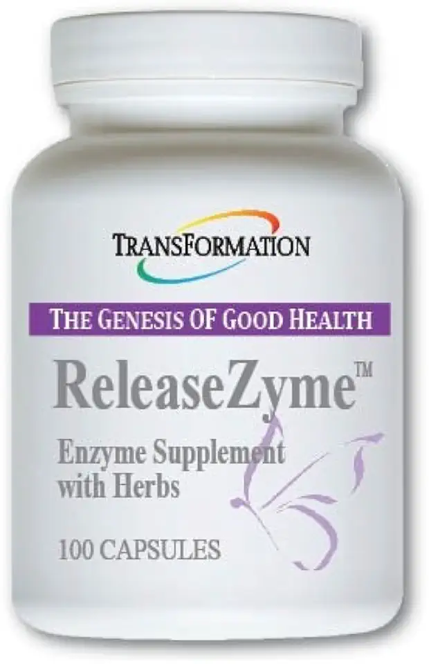 Transformation The Genesis of Good Health Enzymes ReleaseZyme Blend Supplement with Natural Herbs, Advanced Digestive Support Formula with Protease