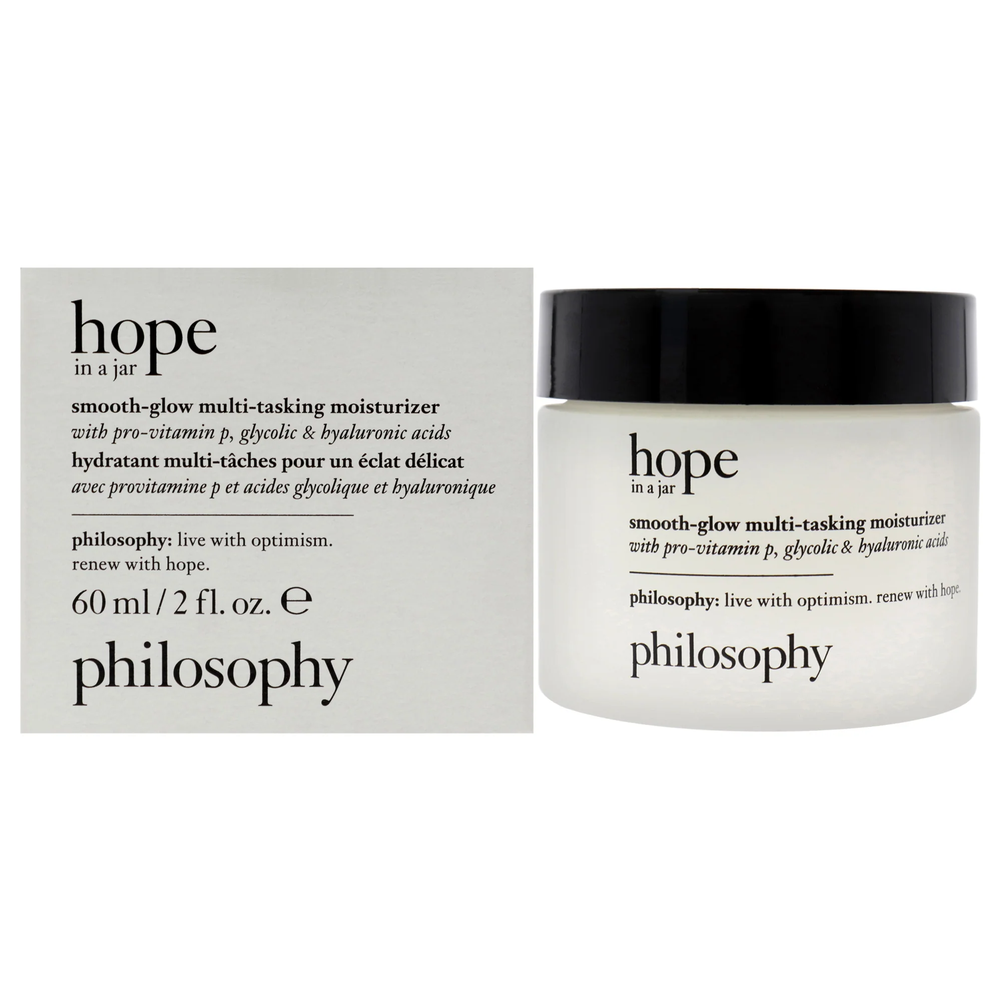 Hope In a Jar Smooth-Glow Multi-Tasking Moisturizer by Philosophy for Unisex - 2 oz Moisturizer
