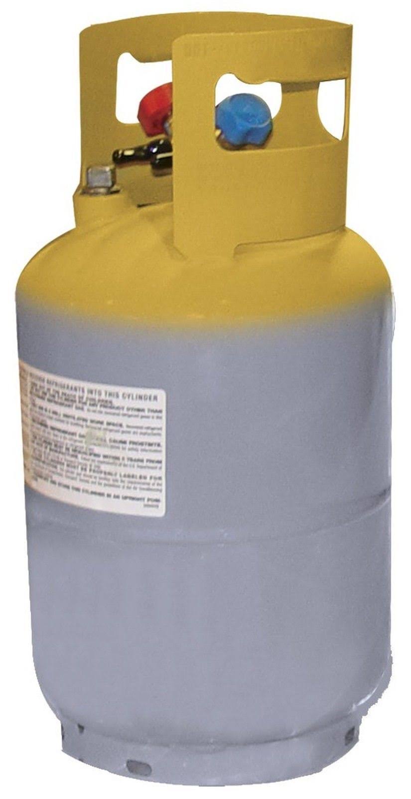 Mastercool 62010 Gray Yellow Refrigerant Recovery Tank 30 lb Capacity
