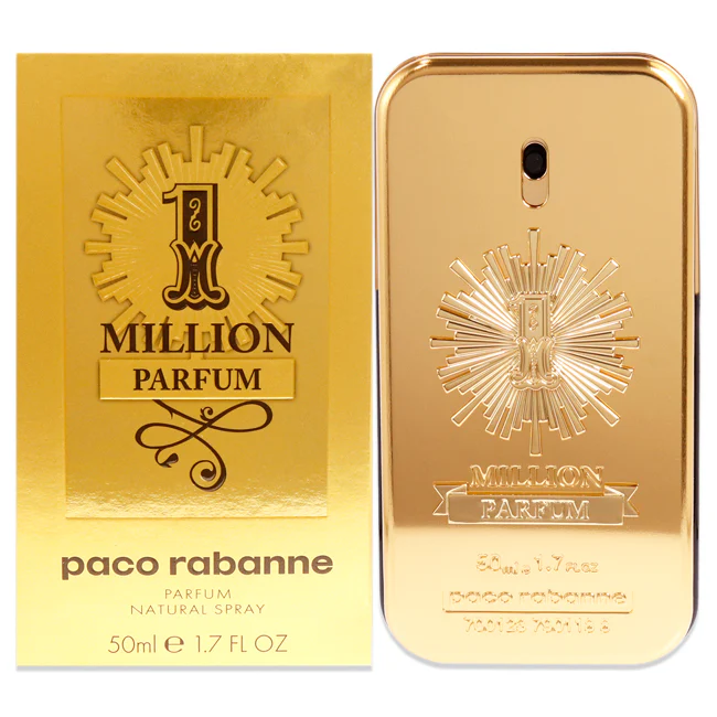 Paco Rabanne 1 Million Parfum by Paco Rabanne for Men - 1.7 oz Parfum Spray
