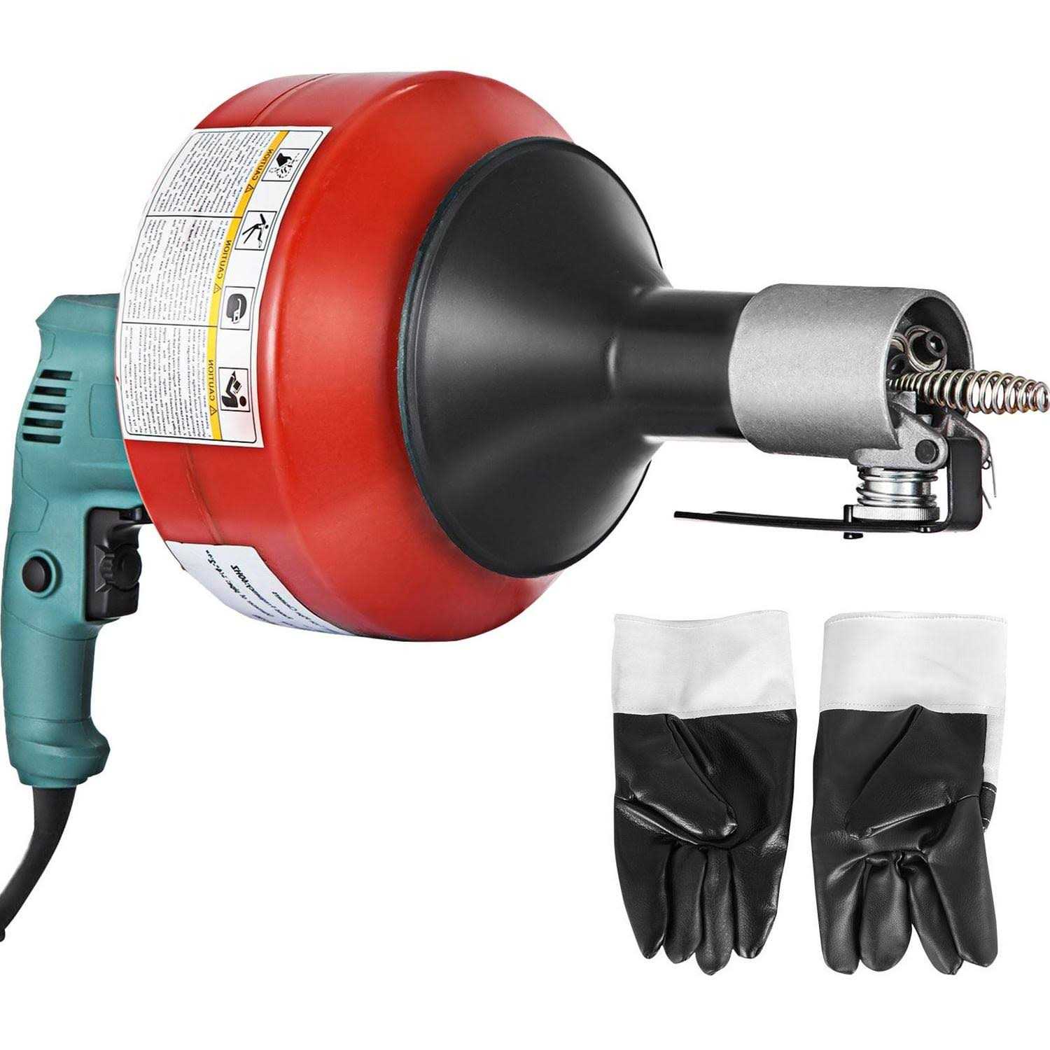 VEVOR Drain Cleaner Machine 26 ft X1/3 inch 700W Electric Drain Cleaning Machine Drain Snake Drain Auger fit 0.8-2.6Pipes