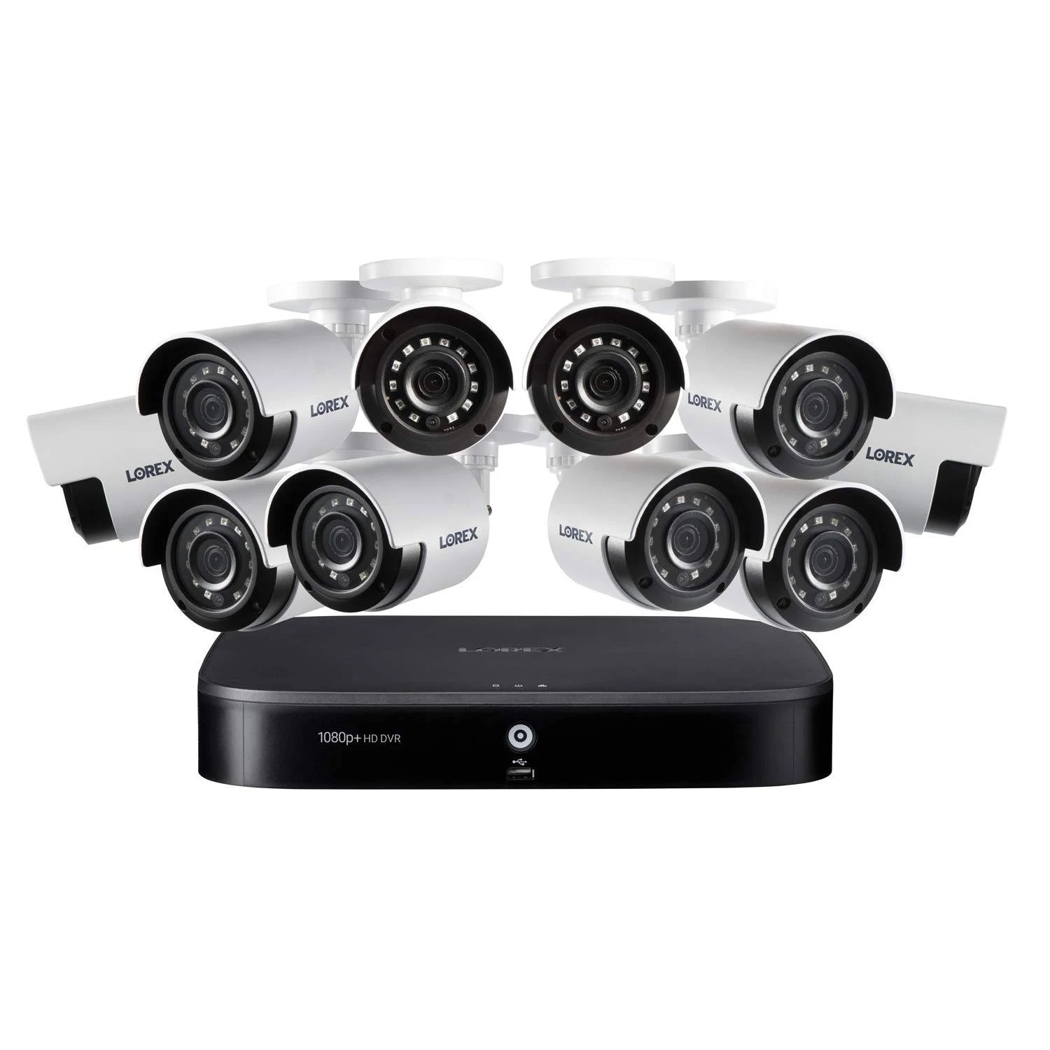 Lorex 16-Channel 10-Camera 4K Security System with 2TB HDD DVR