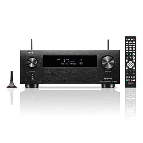 Denon AVR-X4800H 9.4-Ch Receiver - 8K UHD Home Theater AVR (125W X 9) Built-in Bluetooth, Wi-Fi & HEOS Multi-Room Streaming, Dolby Atmos, DTS:X Pro